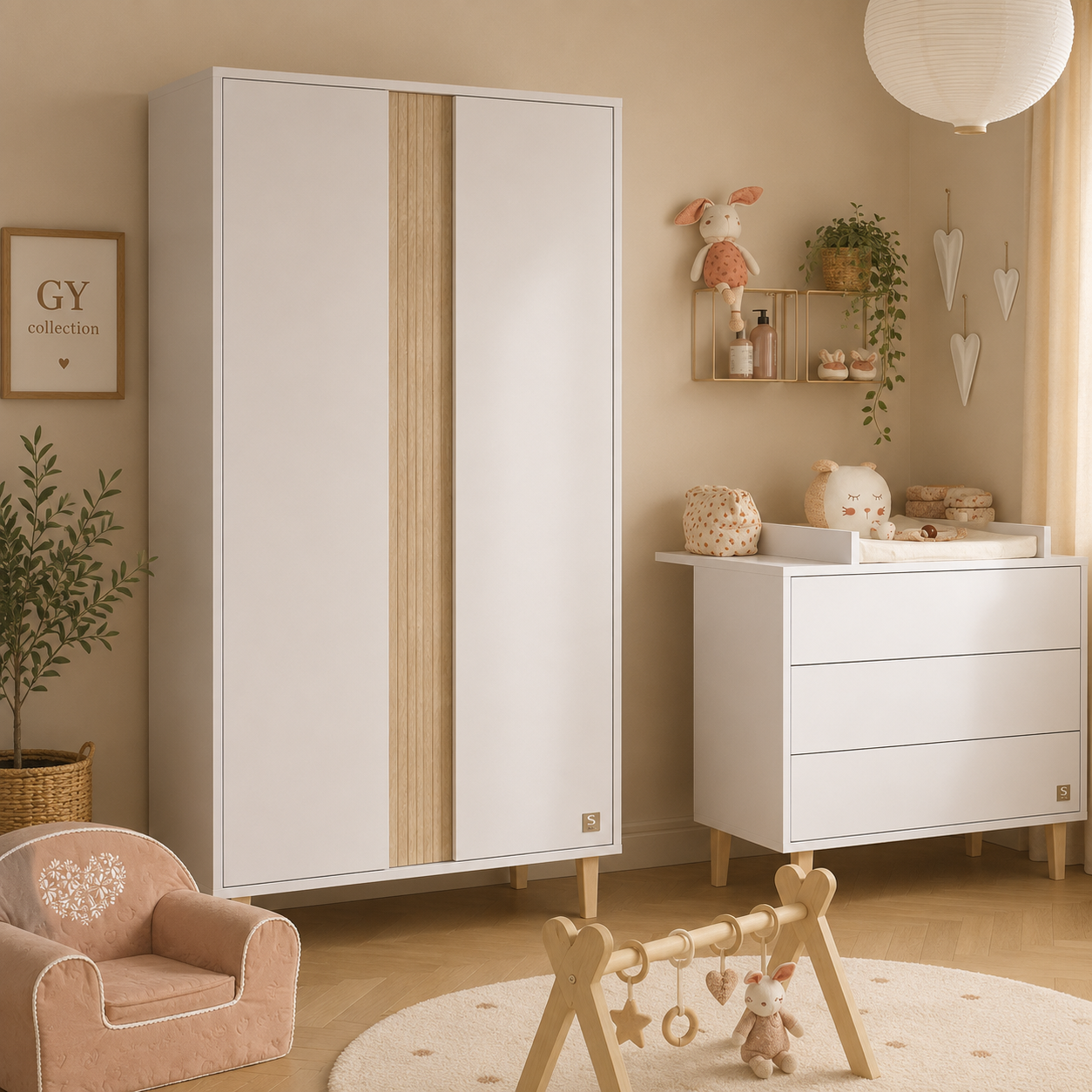 ARMOIRE 2 PORTE PALOMA
